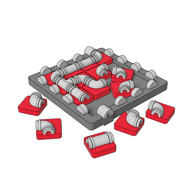 Puzzle Hydraulik do druku 3D