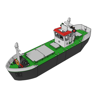 Statek towarowy do druku 3D
