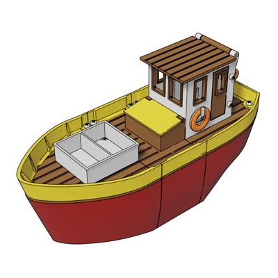 3D-printed Small fishing boat
