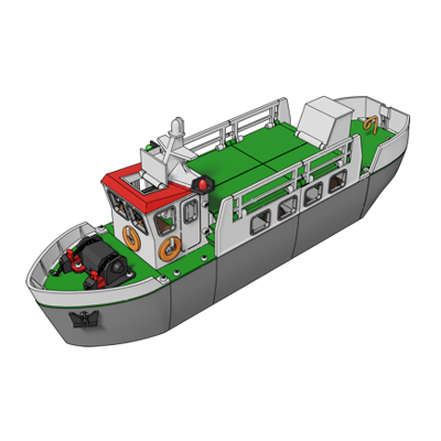 Statek pasażerski do druku 3D