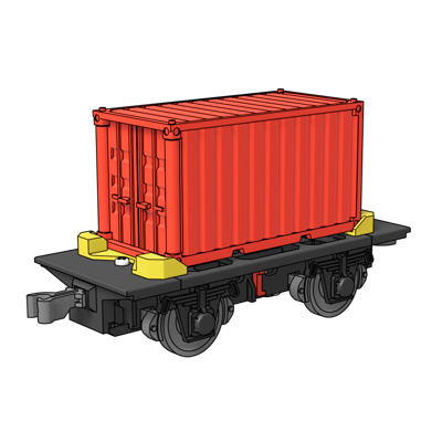 3D-printed Container wagon