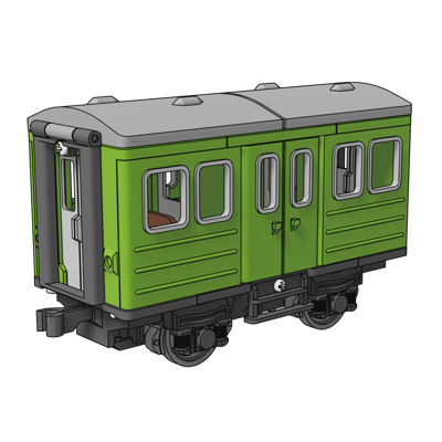 Wagon podmiejski do druku 3D