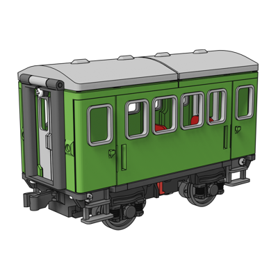 3D-printed Passenger wagon