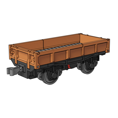 3D-printed Platform wagon